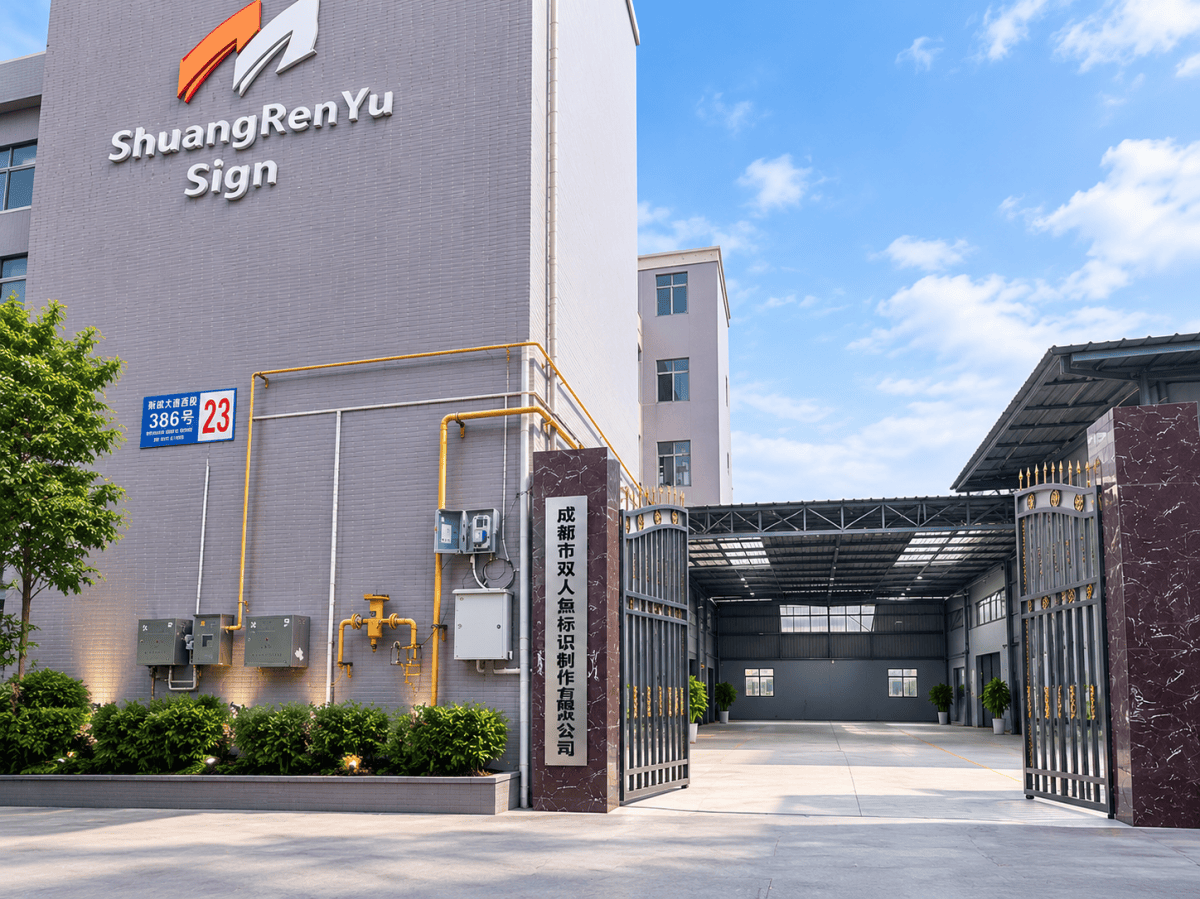Our factory building and gate in Wanguan Industrial Park, Pengzhou, Chengdu
